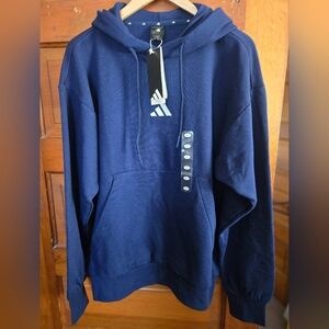 Adidas Men's Feel Cozy Hoodie. Size Large. Blue And White